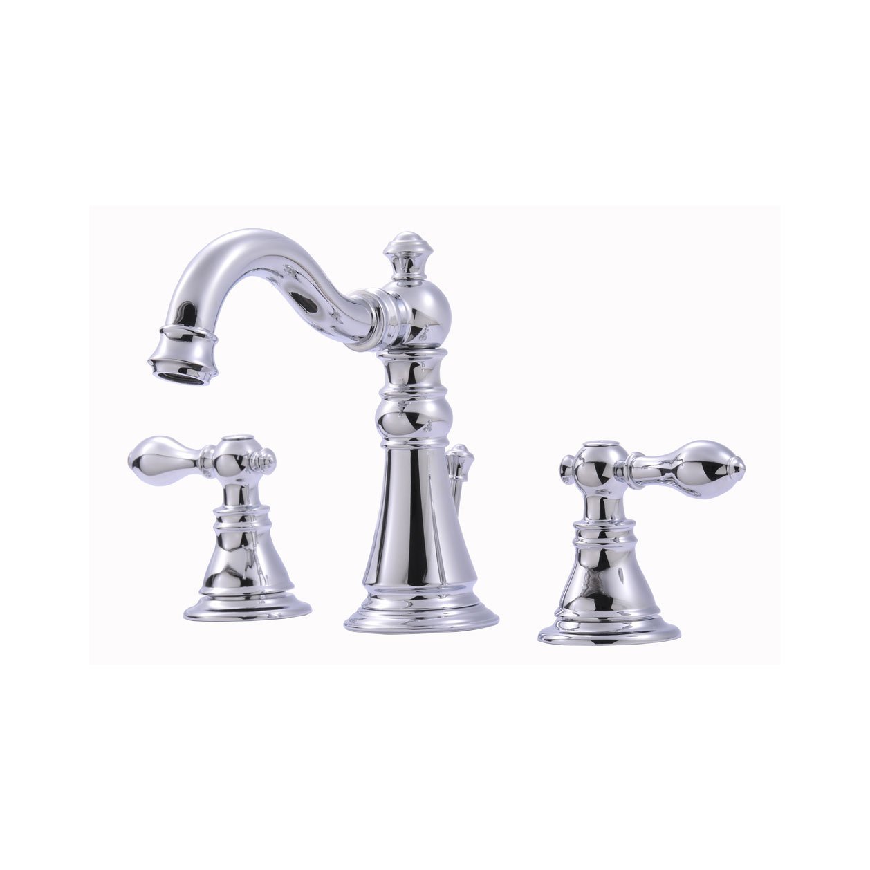 Colwood Dual Handle Chrome Bathroom Sink Faucet with Pop-up Drain